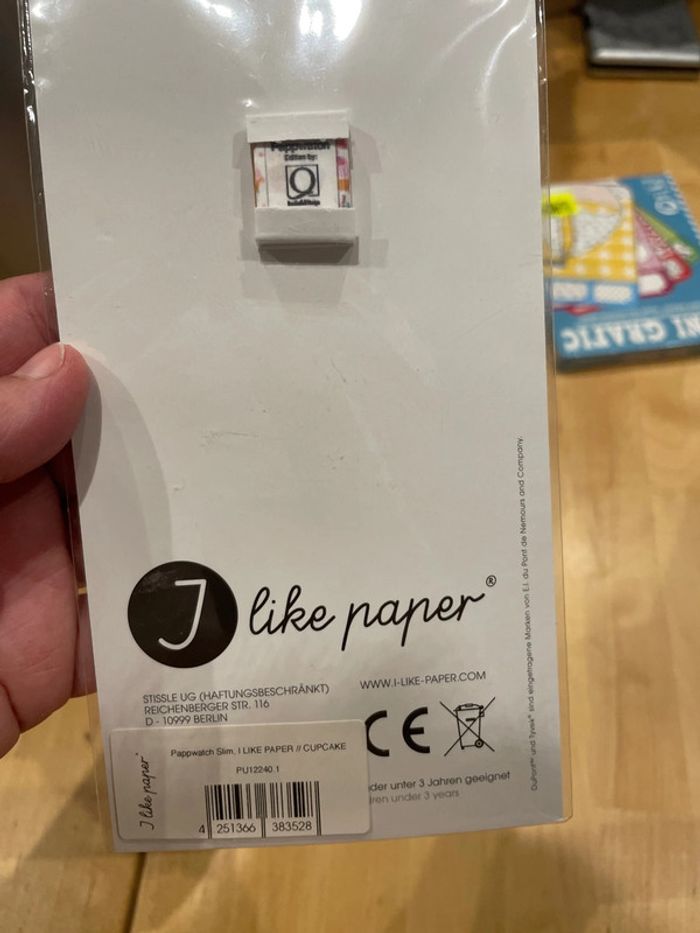 Montre en papier originale taille adulte pappwatch - photo numéro 6