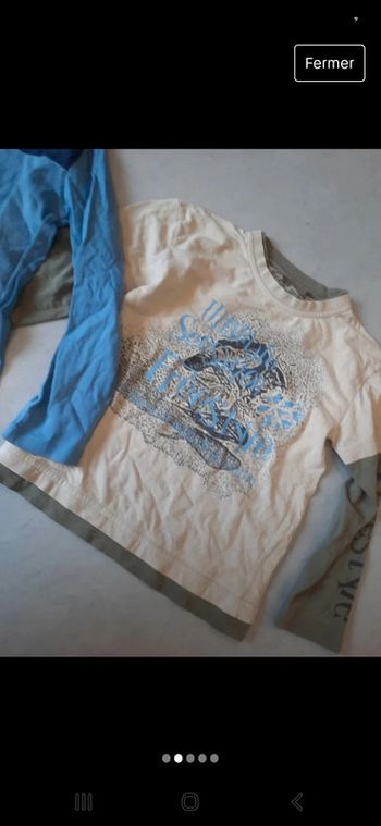 t-shirt manche longue bi color