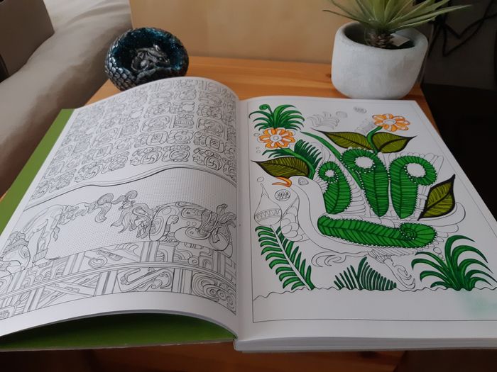 Livre de coloriage art thérapie Mayas & Aztèques - photo numéro 2