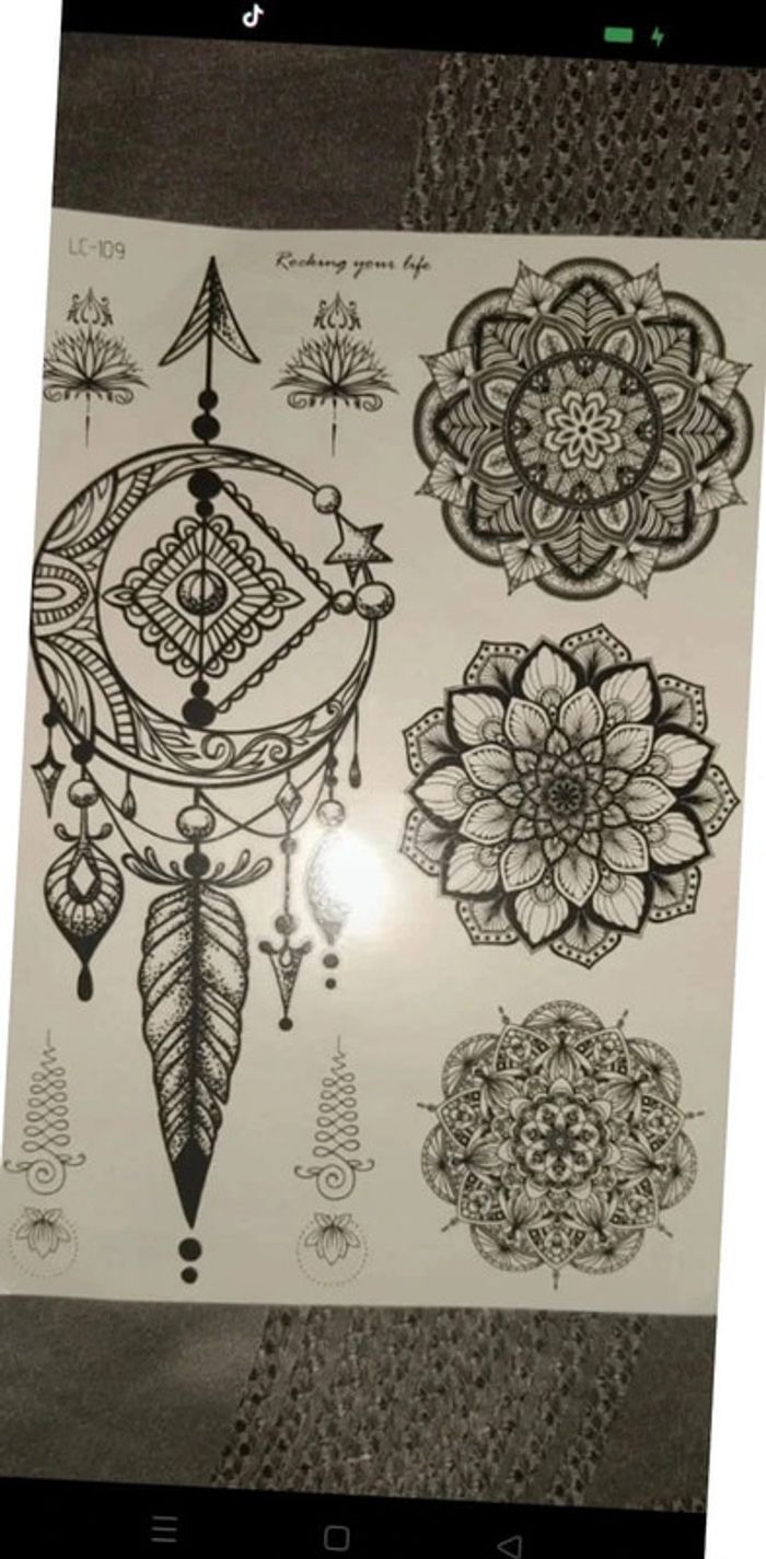 🎀 tatouage éphémère Mandala 🎀 - photo numéro 4