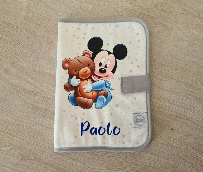 Protège carnet de santé personnalisé mickey