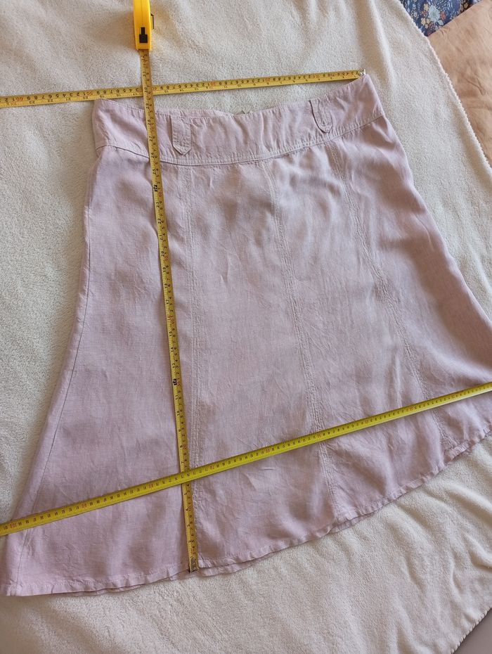 Jupe en lin vieux rose 48 - photo numéro 8