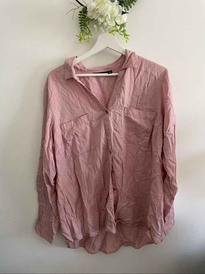 🌸Blouse manches longues vieux rose taille 46 Kiabi 🌸
