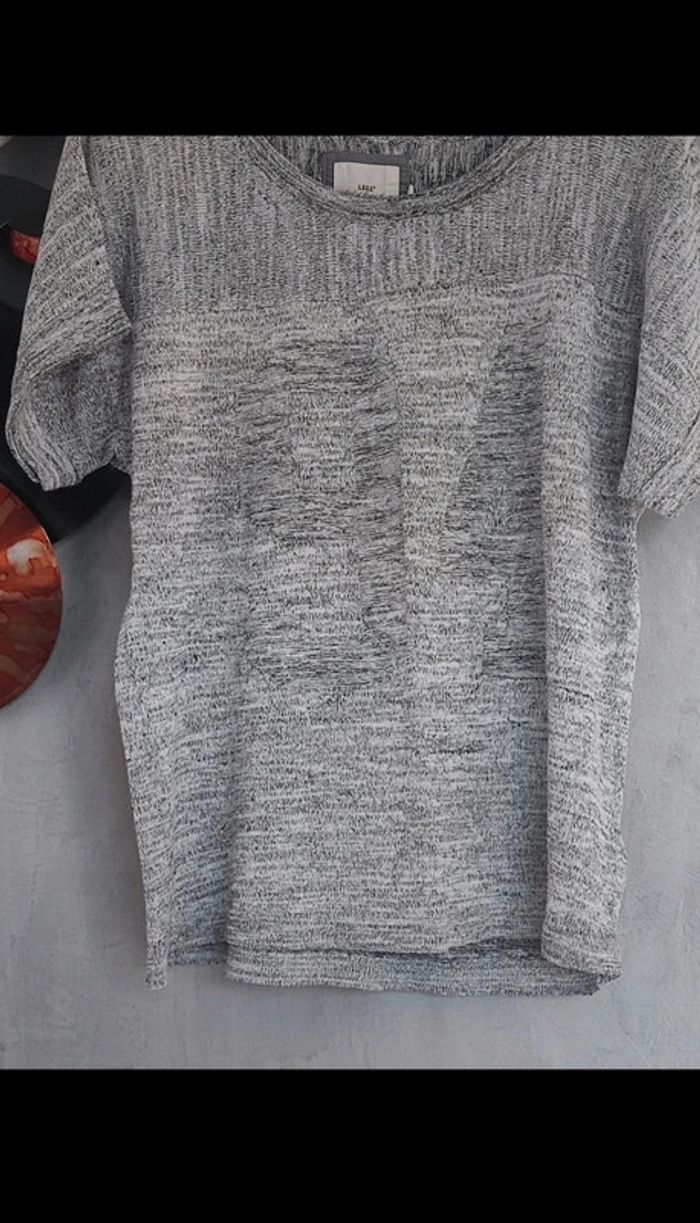Pull gris chiné ample H&M - photo numéro 2
