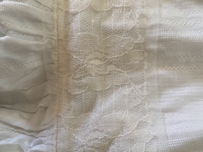 Robe Morgan blanche à volants et dentelle taille XS / S - photo numéro 19