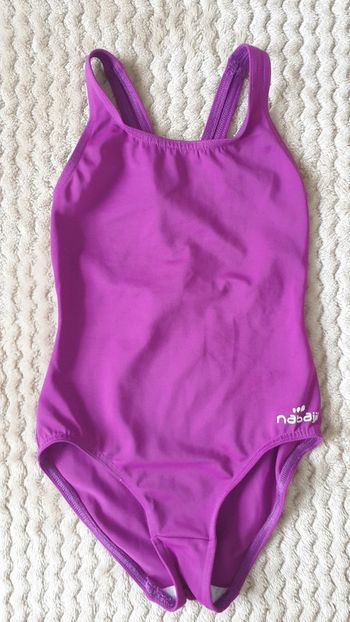 Maillot de bain 1 pièce violet Nabaiji 6 ans