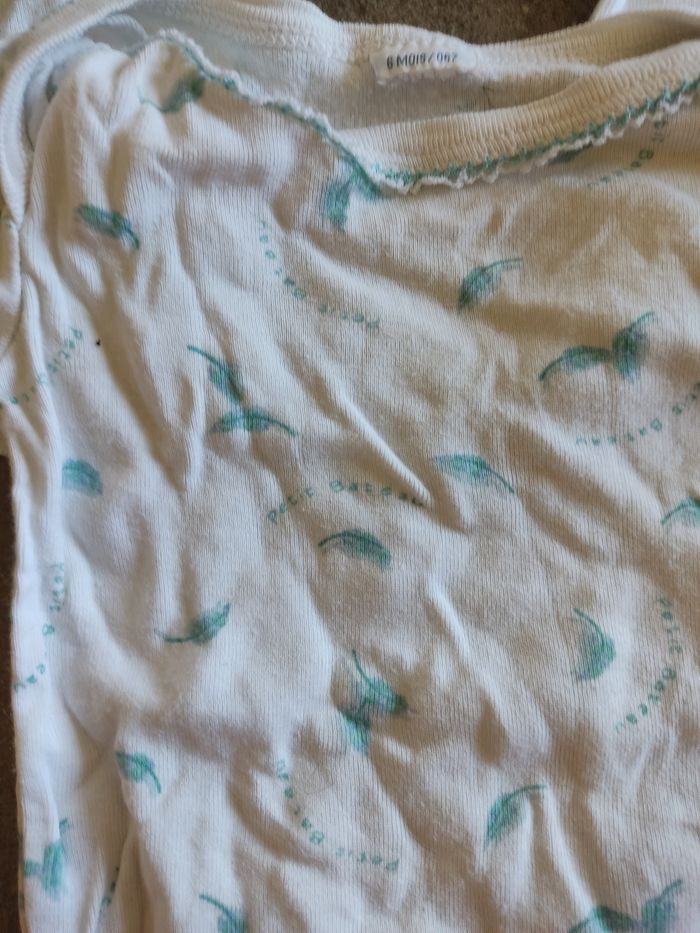 Lot 3 tee shirt manches courtes petit bateau 6 mois - photo numéro 2