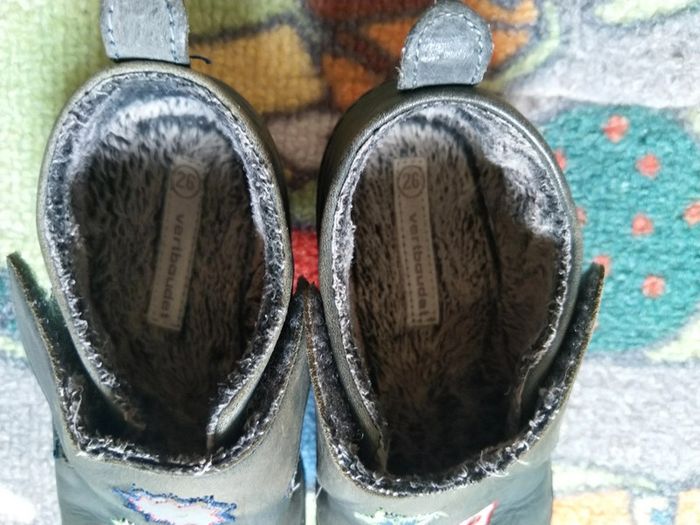Chaussons souples fourrés Vertbaudet pointure 26 - photo numéro 2