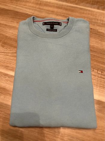 Pull homme Tommy Hilfiger bleu clair