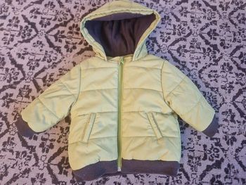 Doudoune 12M vert anis