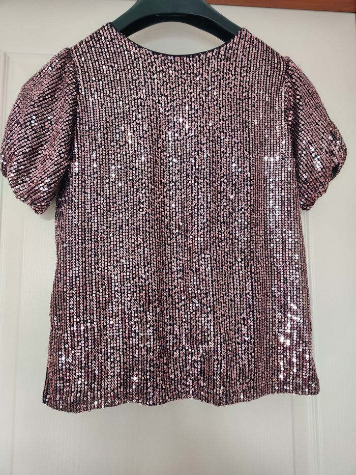 Blouse paillettes 12 ans - photo numéro 2