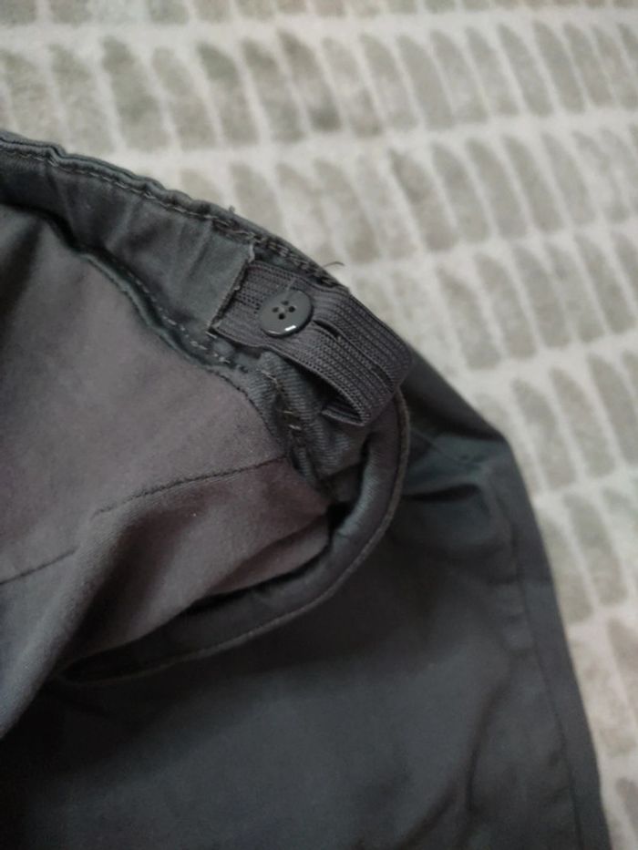 Pantalon jeans slim stretch gris grossesse maternité Kiabi taille 44 - photo numéro 3