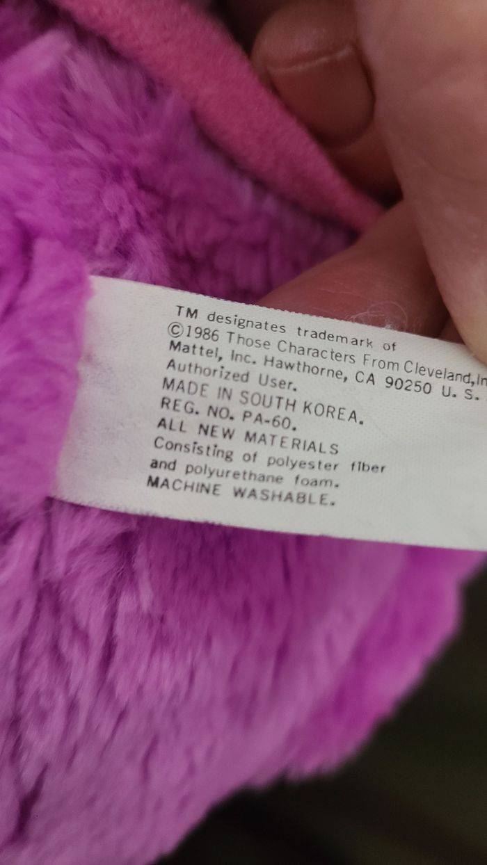 : Coquelicots, Coquelicots vintage, Mattel, Couleurs néon, Années 80, 1986, Peluche popples, Peluche - photo numéro 4