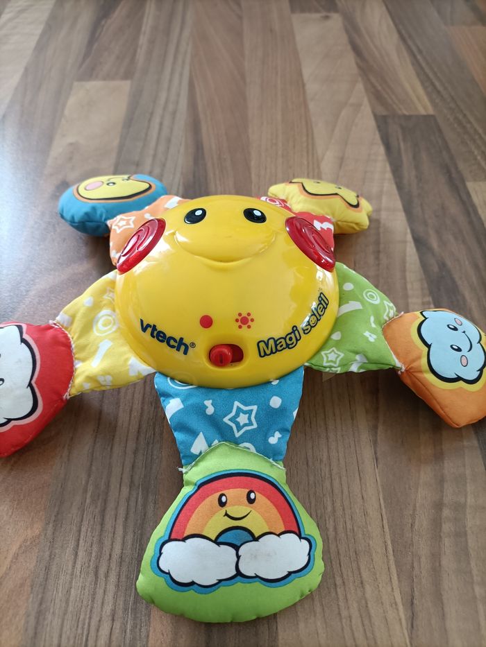 Lot bébé étoile pieuvre musicale et peluche girafe - photo numéro 4