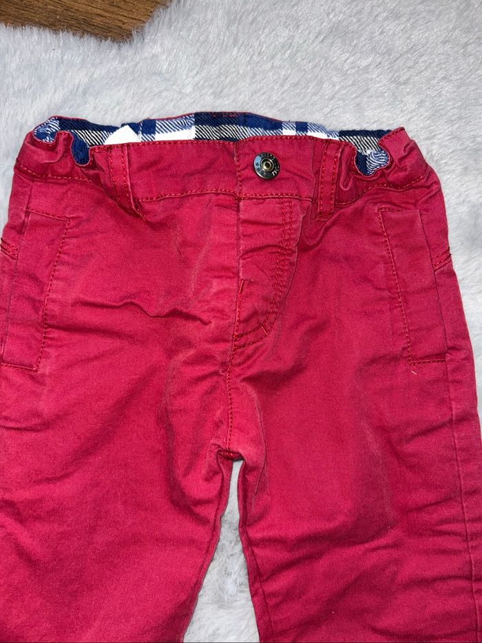 Pantalon bordeaux - 12 mois - Sucre d’orge - photo numéro 2
