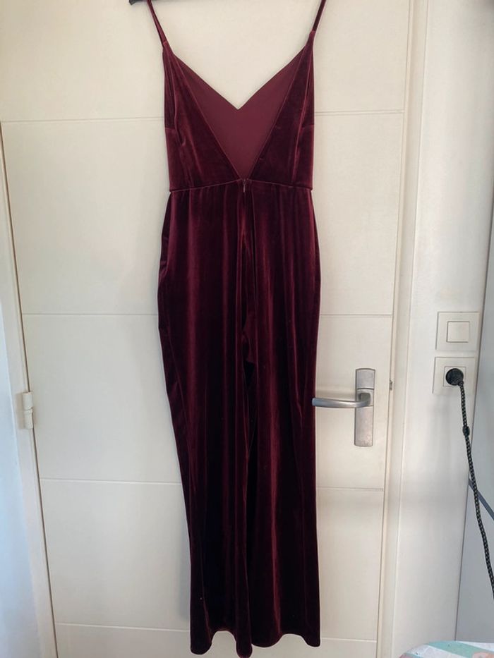 Combinaison velour bordeau - photo numéro 2