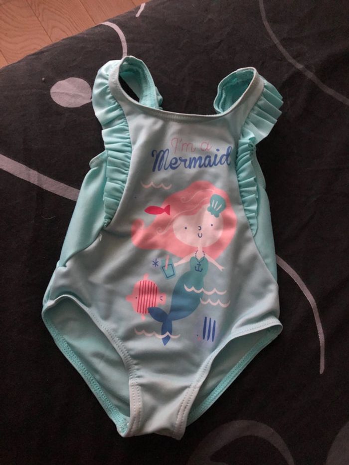 Maillot de bain bleu sirène