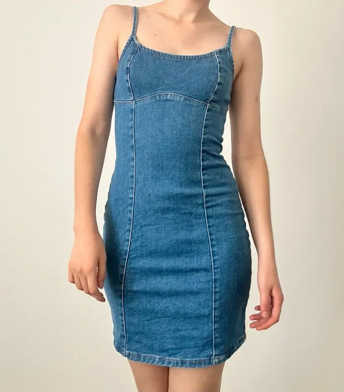Robe en jean cintrée - photo numéro 7