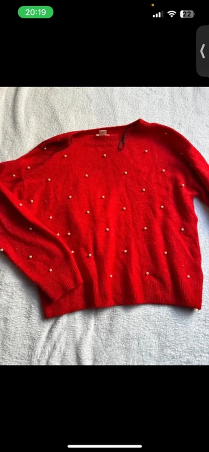 Pull rouge - photo numéro 2