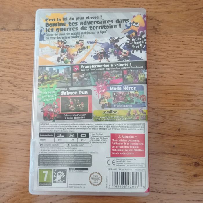 Jeu Switch Splatoon 2 - photo numéro 2