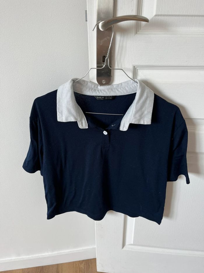 Tee shirt effet chemise