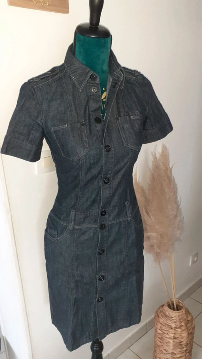 Jolie robe en jean esprit vintage