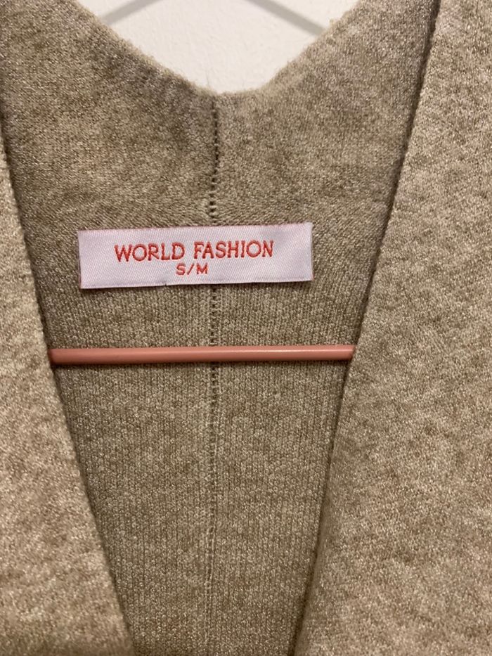 Cardigan oversize taupe - photo numéro 4