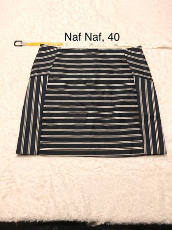 Jupe rayée bleu écru Naf Naf 40