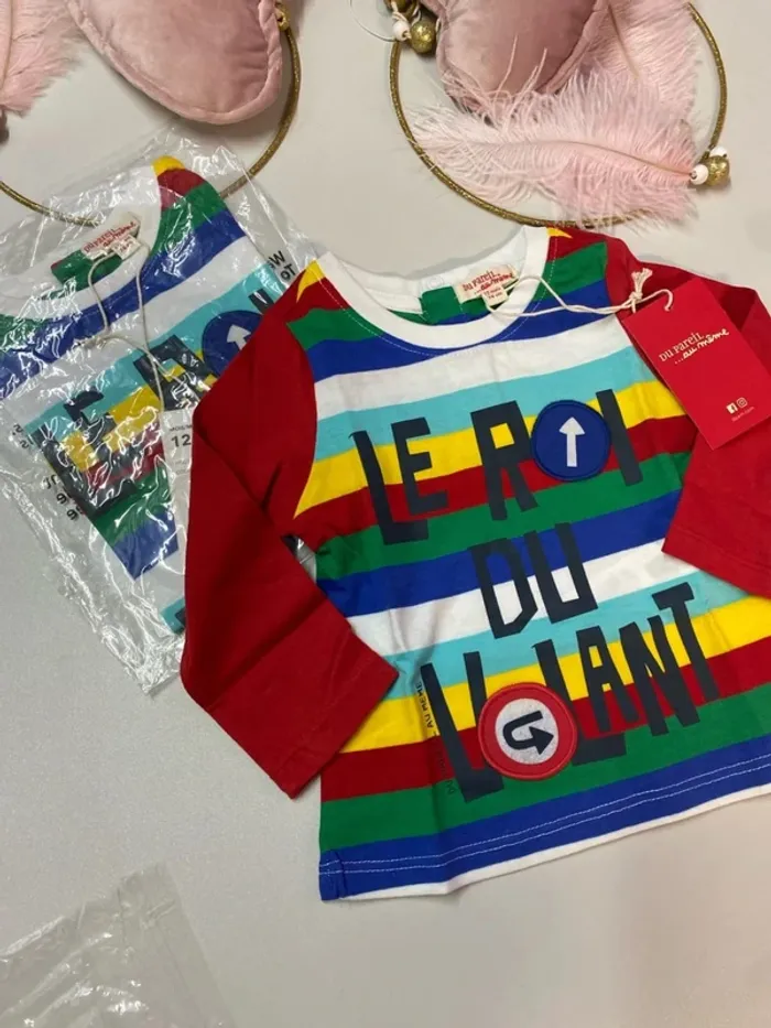 Lot de 2 t-shirt bébé garçon (neuf  - Taille 12 mois