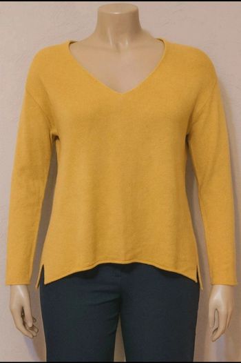 Pull Sud Express Femme XL – Jaune moutarde – Très bon état