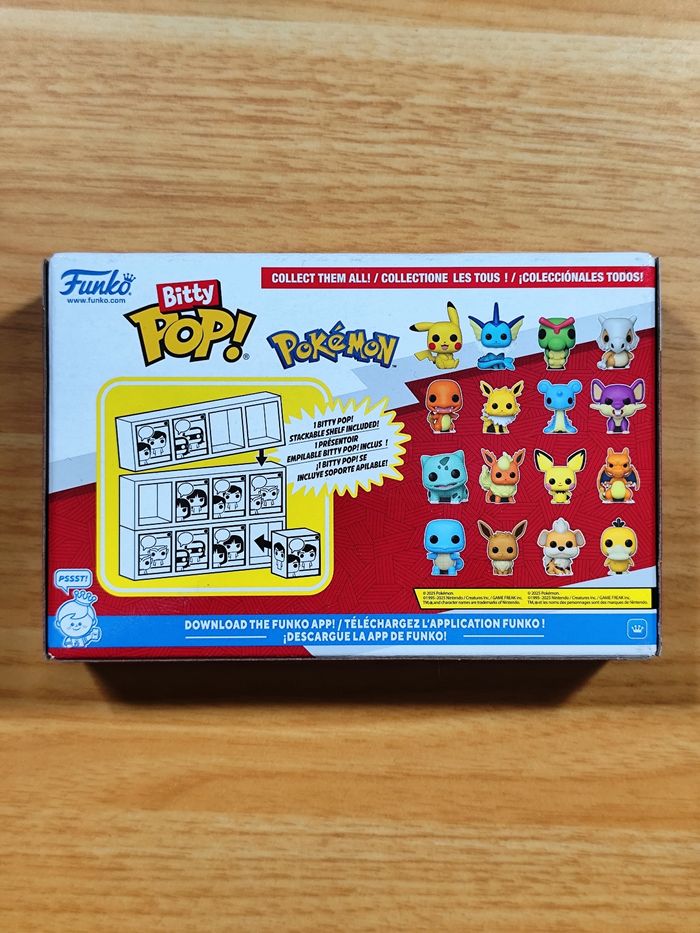 Boîte 4 Bitty Pop! Pokémon - Bulbizarre, Pyroli, Pichu, Dracaufeu - photo numéro 7