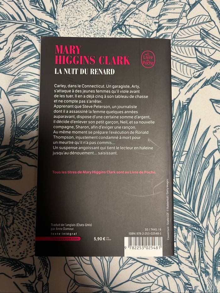 La nuit du renard - Mary Higgins Clark - photo numéro 2