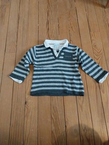 Pull col chemise Obaibi (18M)