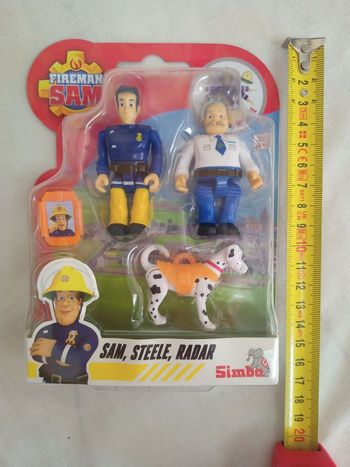 Sam, Steele et radar : figurines Sam le pompier