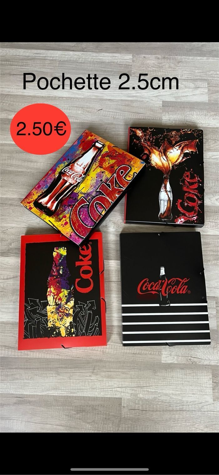 Pochette plastique coca cola - photo numéro 2