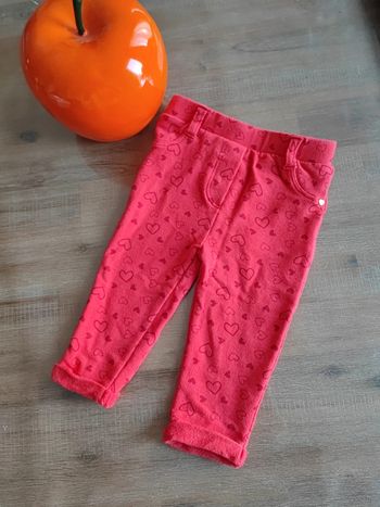 Jegging rouge 9 mois