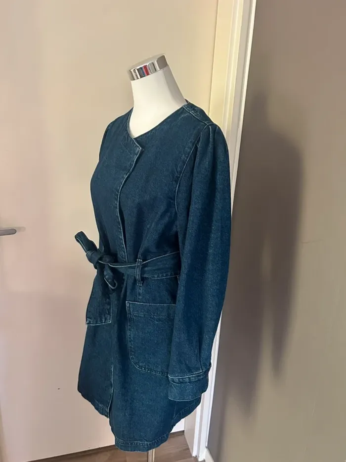 Kaporal Robe portefeuille en jean bleu femme - photo numéro 5