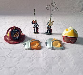 Lot petites figurine  / statuette  / bibelot , Pompier