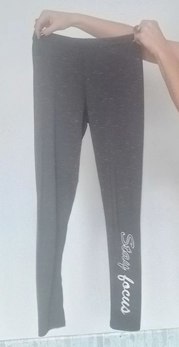 Leggings long gris sport taille 36