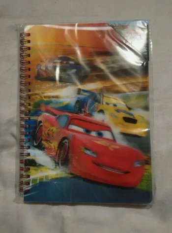 🦋Cahier spirale 3D Cars Neuf 🦋
