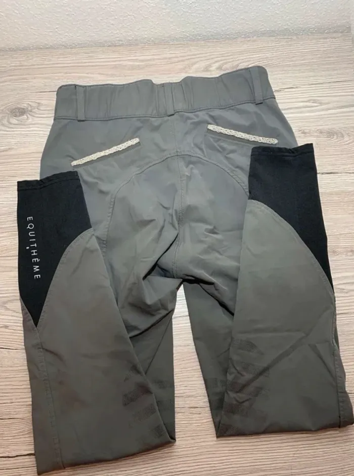 Pantalon d’équitation Equithème Josephine gris 38 - photo numéro 3