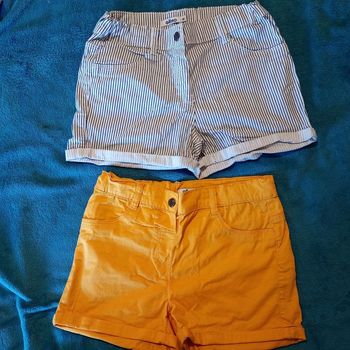 SHORT FILLE  10 ans Lot de 2
