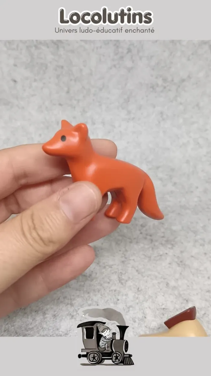🚂 Playmobil 1.2.3 animaux forêt renard hibou lapin - photo numéro 5