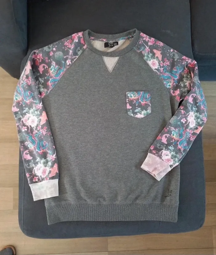 Pull gris L - photo numéro 9