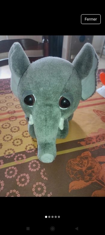 Peluche éléphant j41
