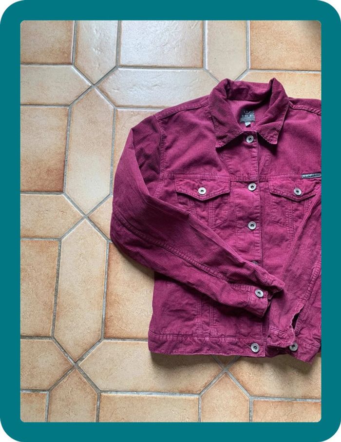 Veste / Chemise en velours côtelé vintage - photo numéro 3