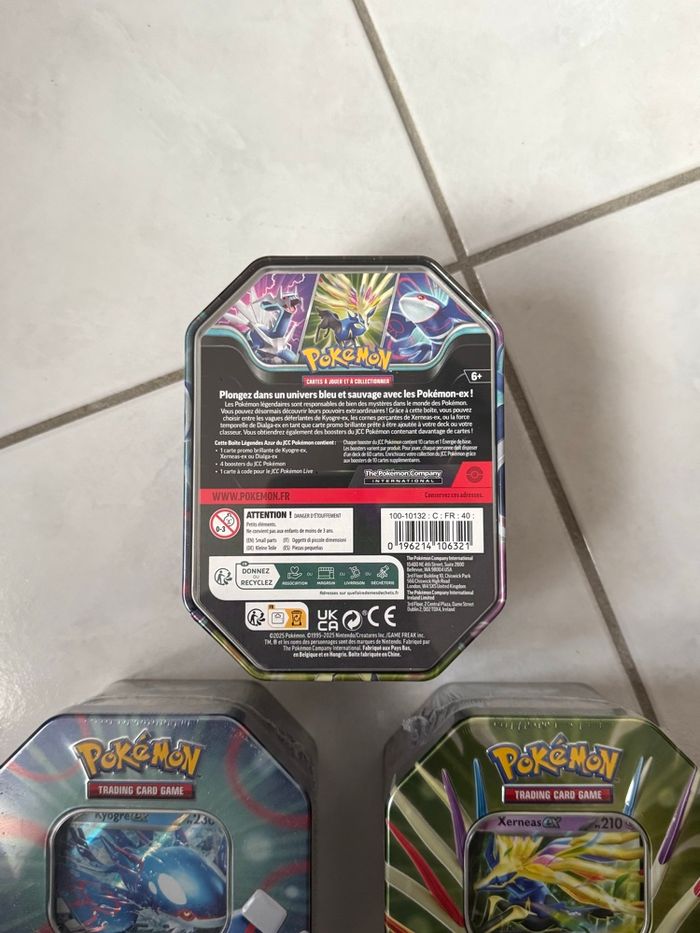 Pokémon Pokébox Légendes Azur Kyogre Dialga Xerneas EX FR - photo numéro 3