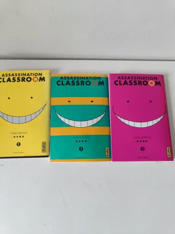 lot de 3 mangas   assassination classroom tome 1 a 3