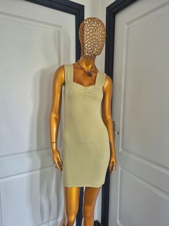 Robe Courte Femme Vert Clair