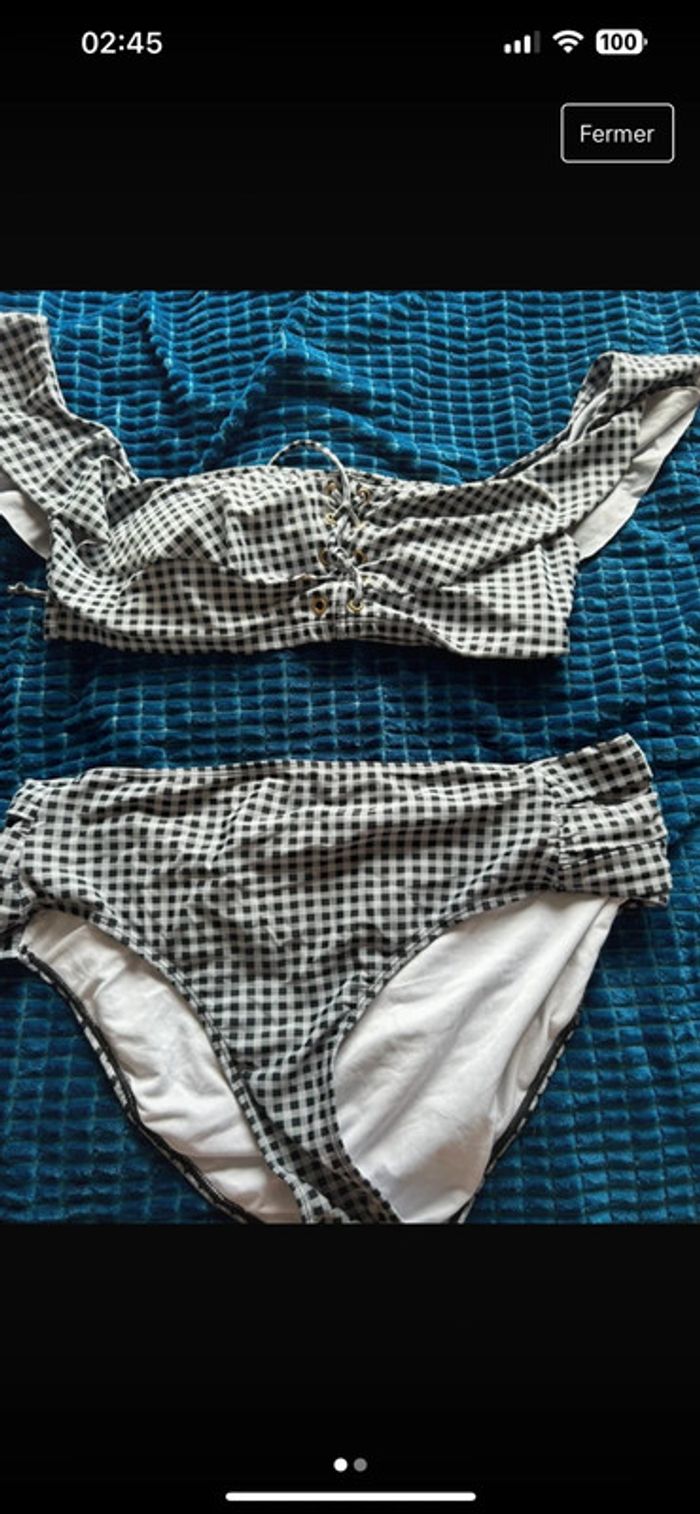 Maillot de bain à carreaux